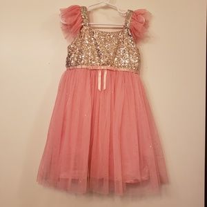 Sequin Bodice Tulle Dress